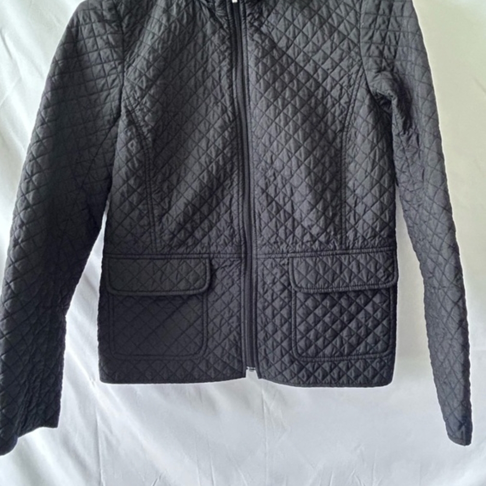 Brooks Brothers Charcoal Grey Quilted Puffer Jacket